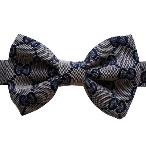 blue gucci bow tie|gucci bow tie brooch.